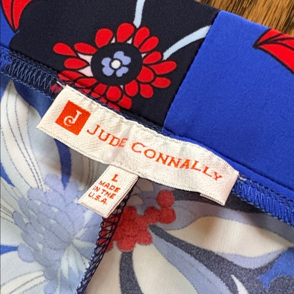 Jude Connally sz L Trixie cropped twirling peacock cobalt pull on pants NWT - Picture 7 of 9